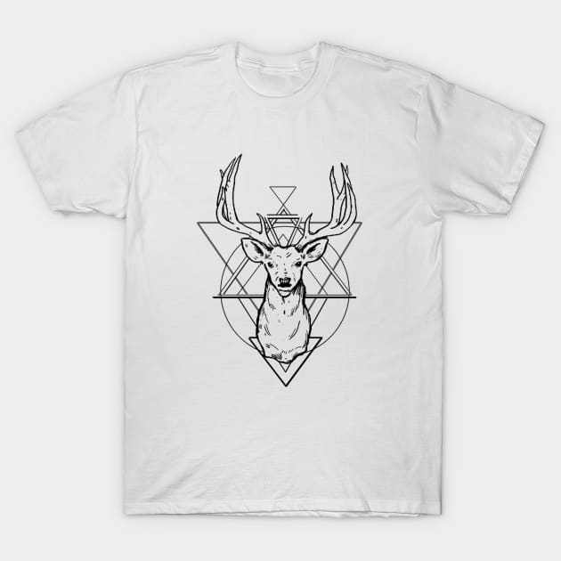 Geometric Deer T-Shirt by BrechtVdS